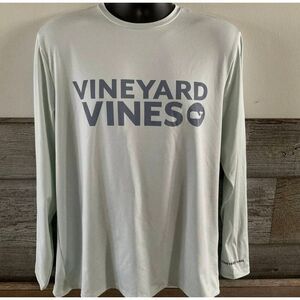 Vineyard Vines Performance Long Sleeve Shirt Men's Medium Blue